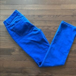 Talbots size 4 heritage fit blue straight leg cord